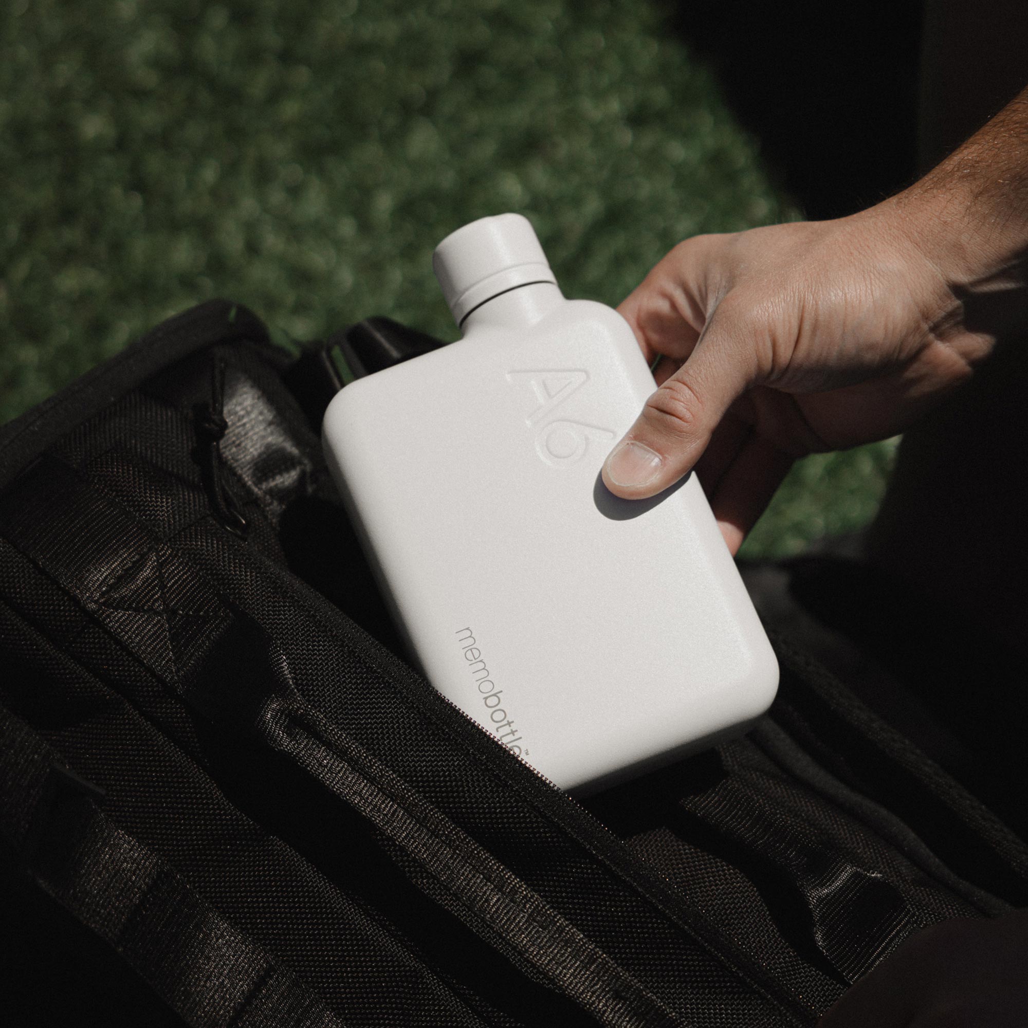 A6 memobottle (Stainless Steel) - White