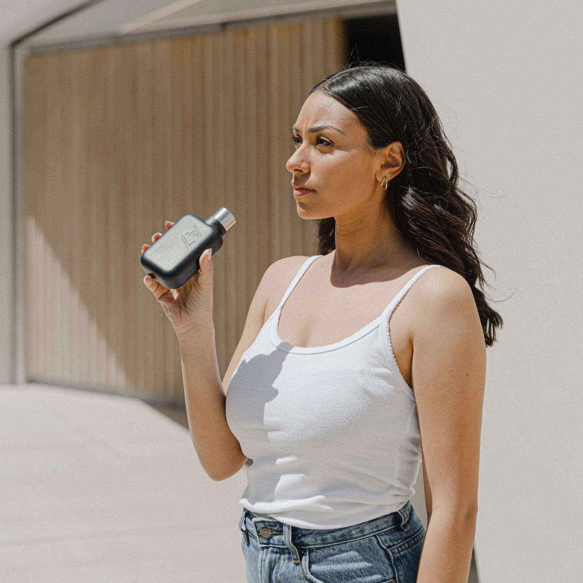 A7 memobottle (Stainless Steel) - Black