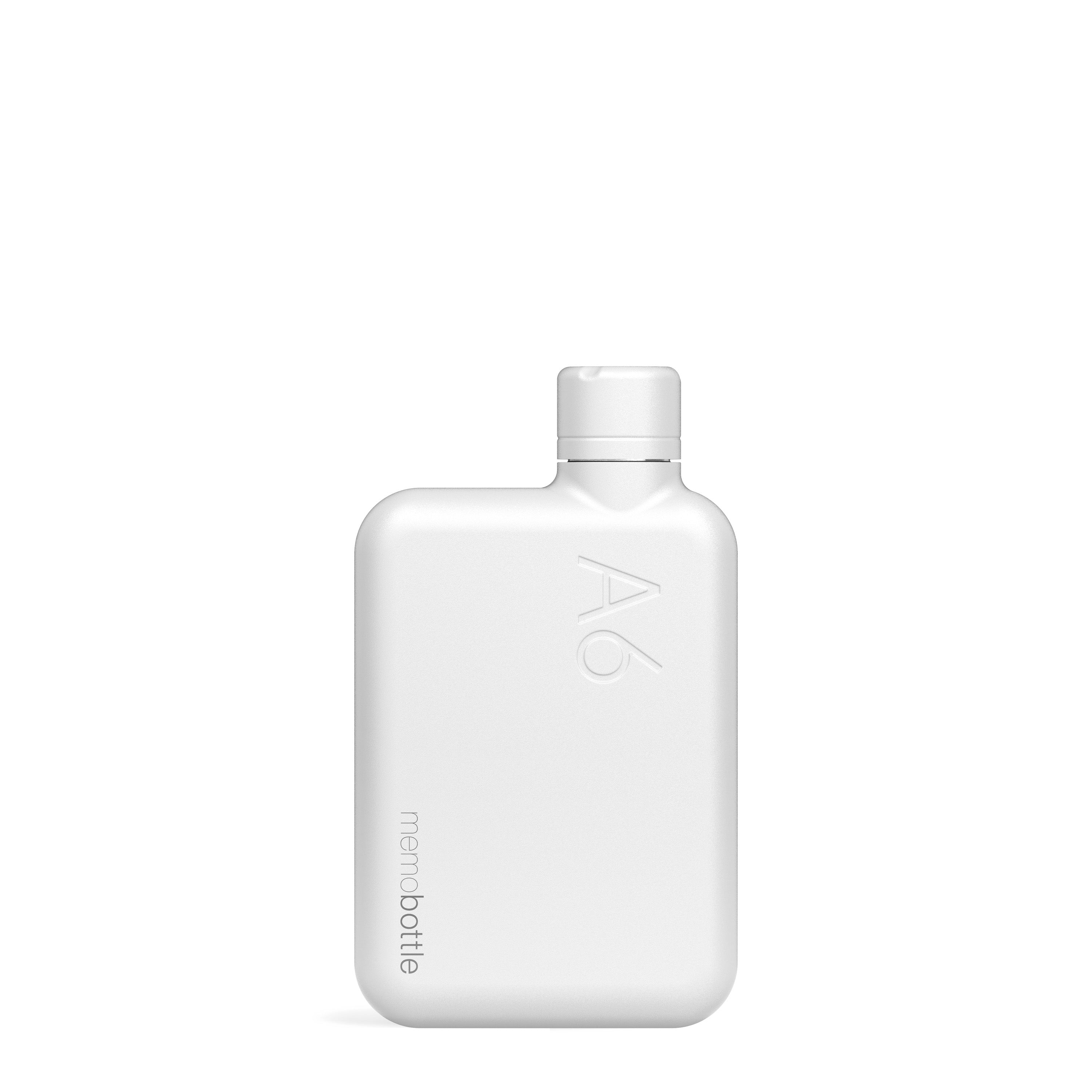 A6 memobottle (Stainless Steel) - White