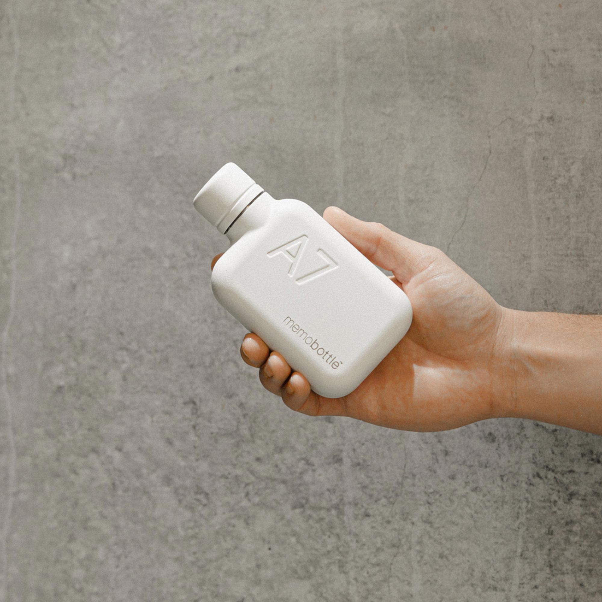 A7 memobottle (Stainless Steel) - White