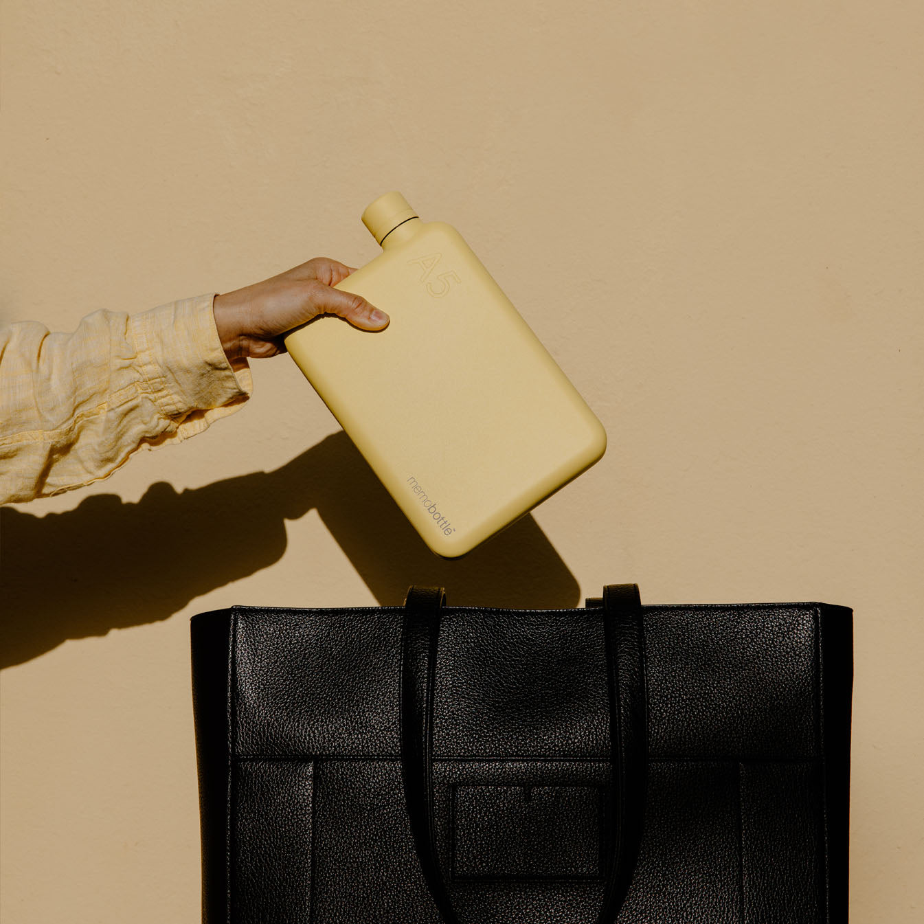 A5 memobottle (Stainless Steel) - Butter Yellow