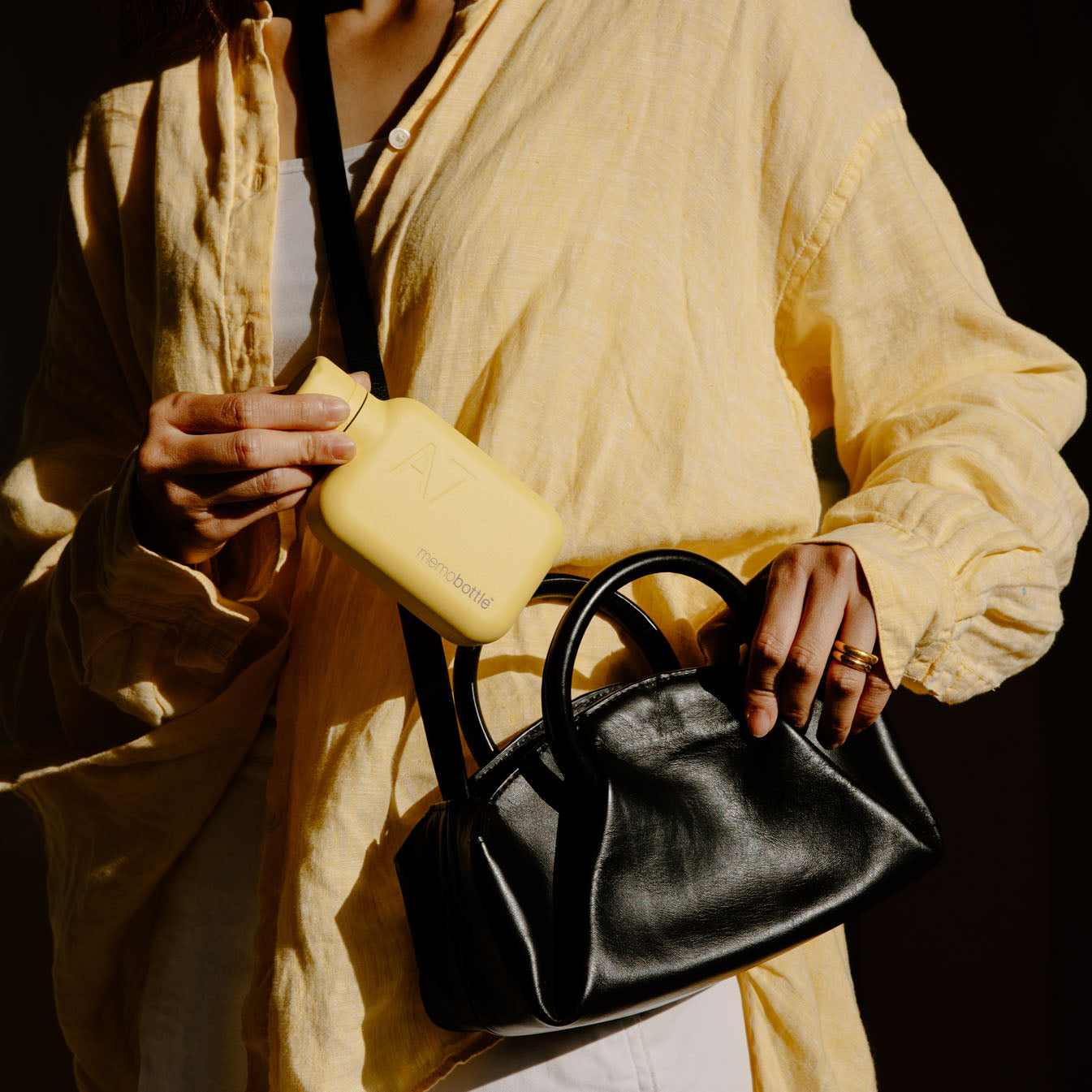 A7 memobottle (Stainless Steel) - Butter Yellow