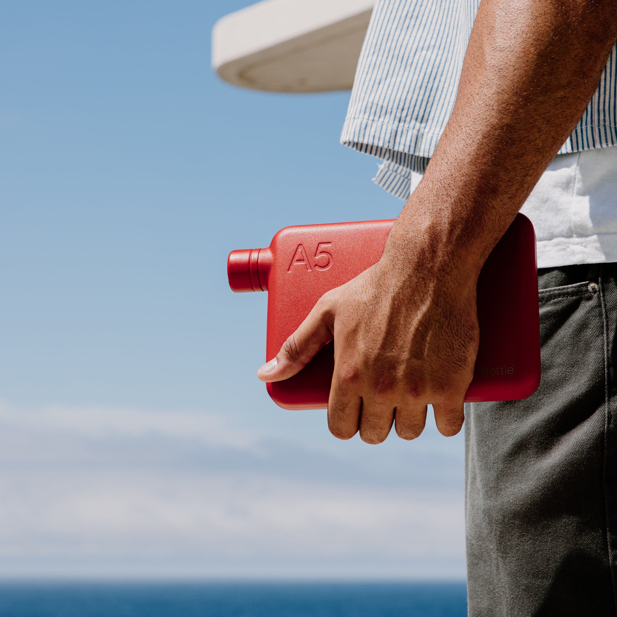 A5 memobottle (Stainless Steel) - Red