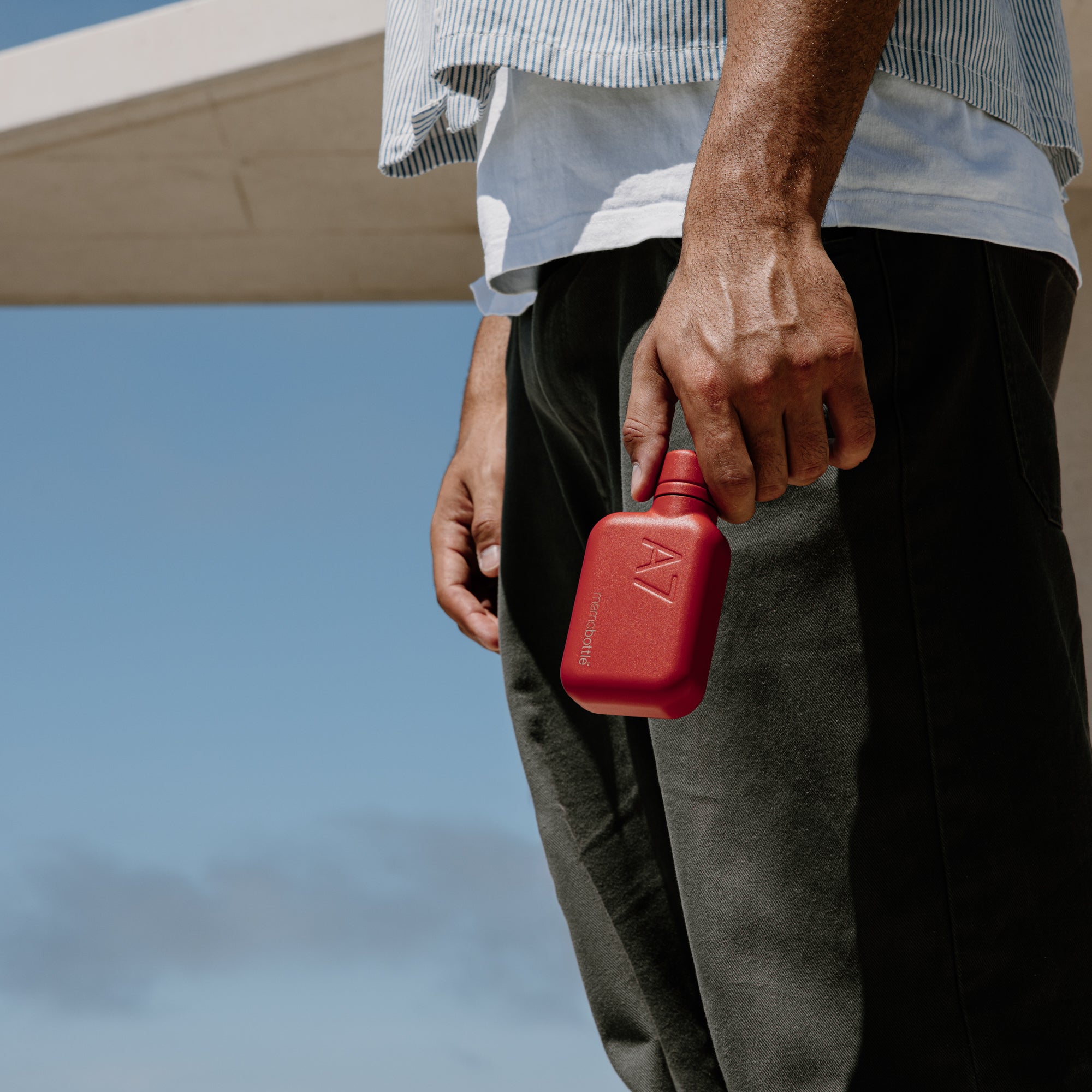 A7 memobottle (Stainless Steel) - Red