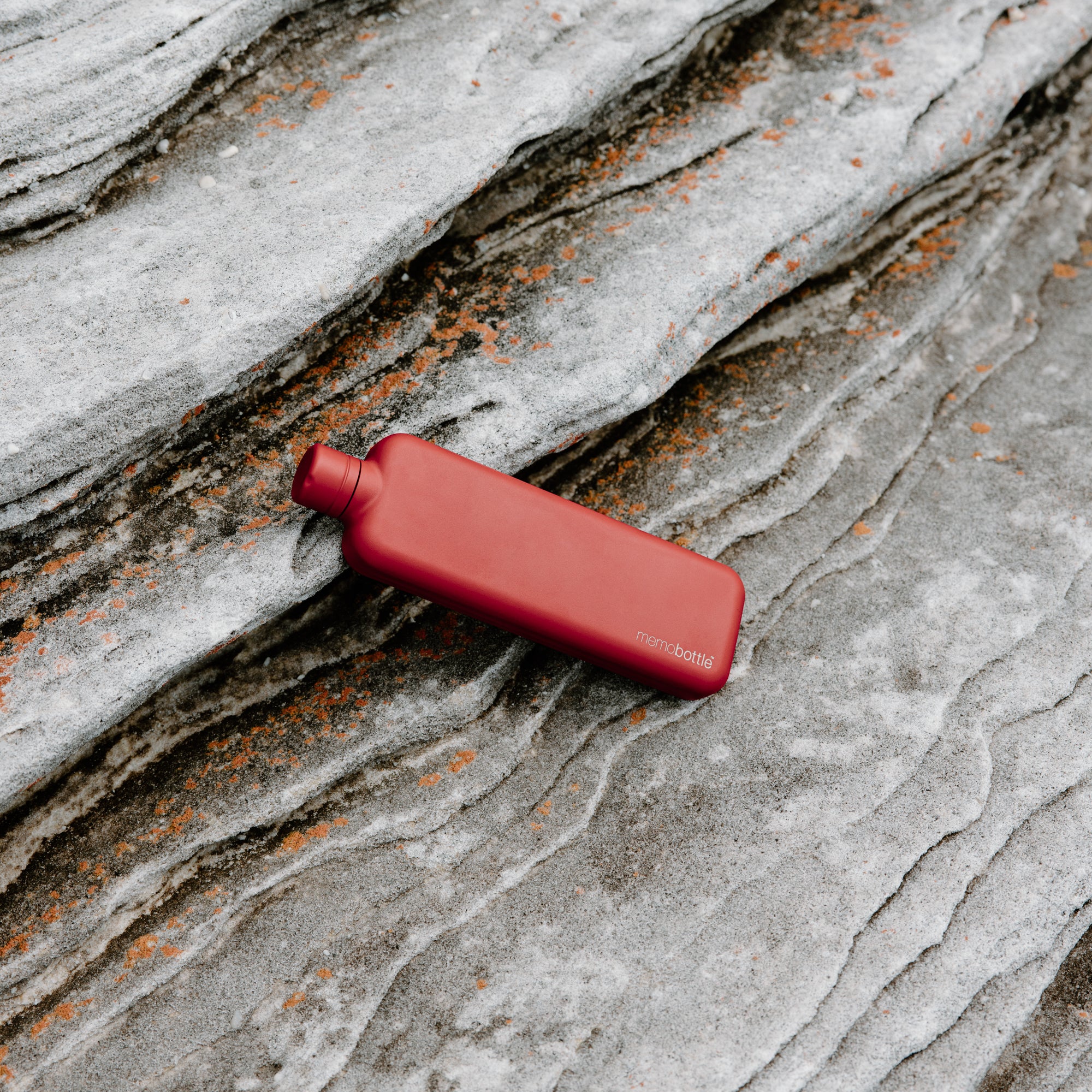 Slim memobottle (Stainless Steel) - Red