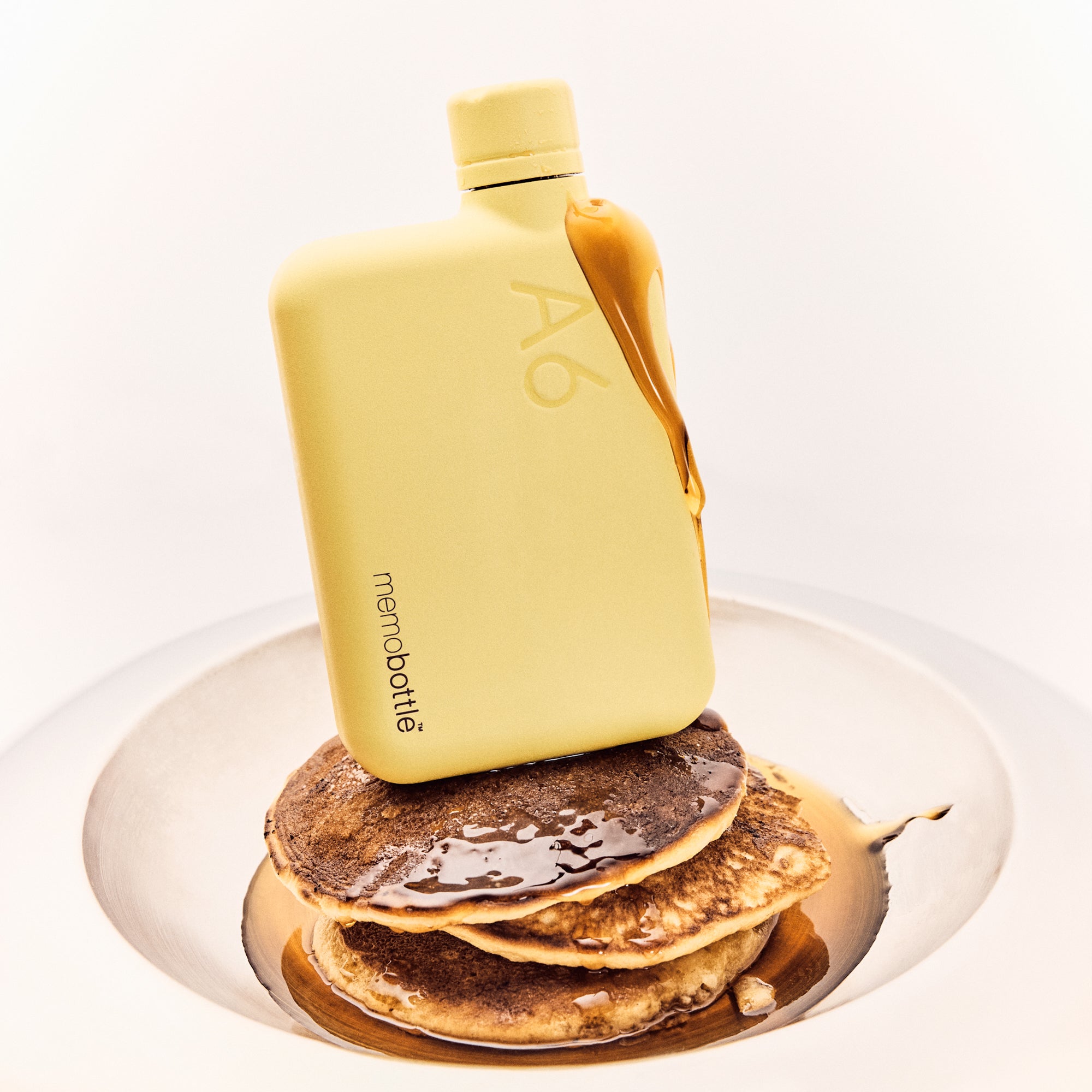A6 memobottle (Stainless Steel) - Butter Yellow