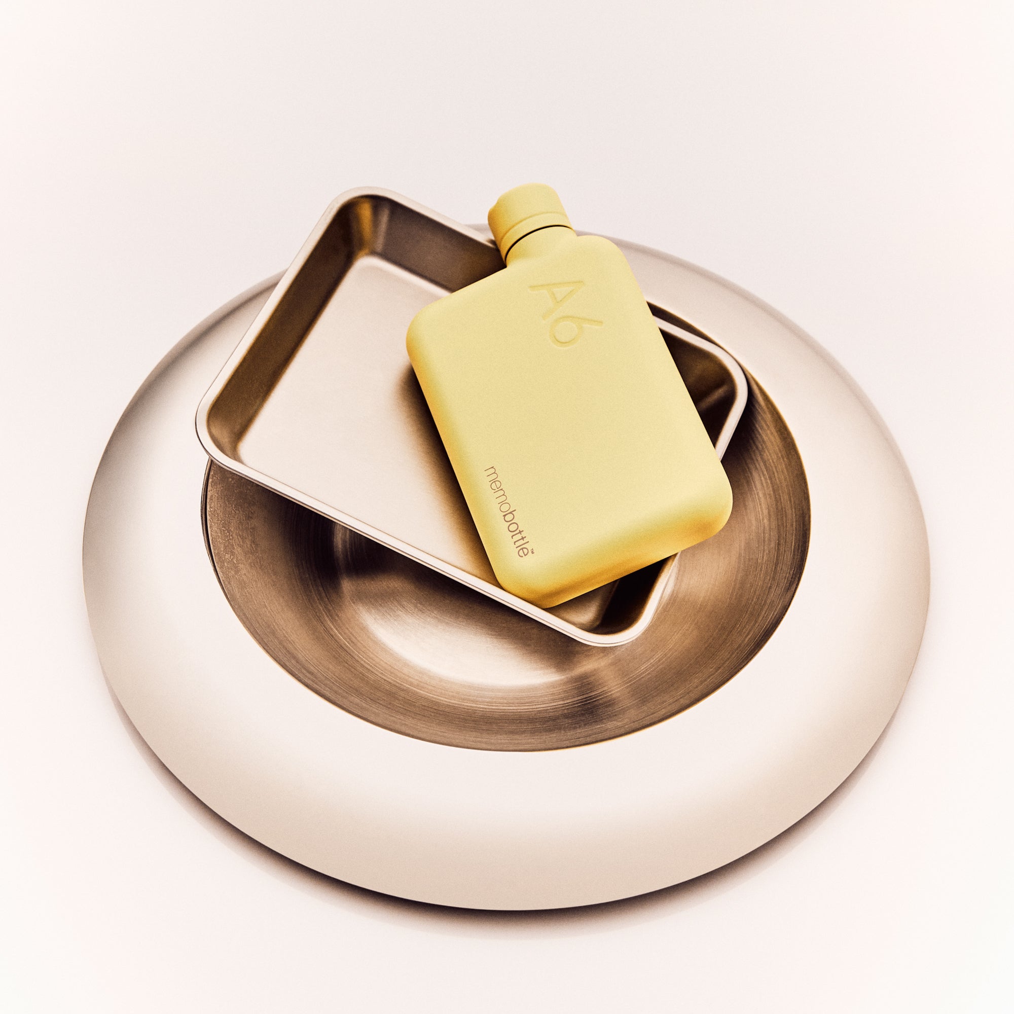 A6 memobottle (Stainless Steel) - Butter Yellow