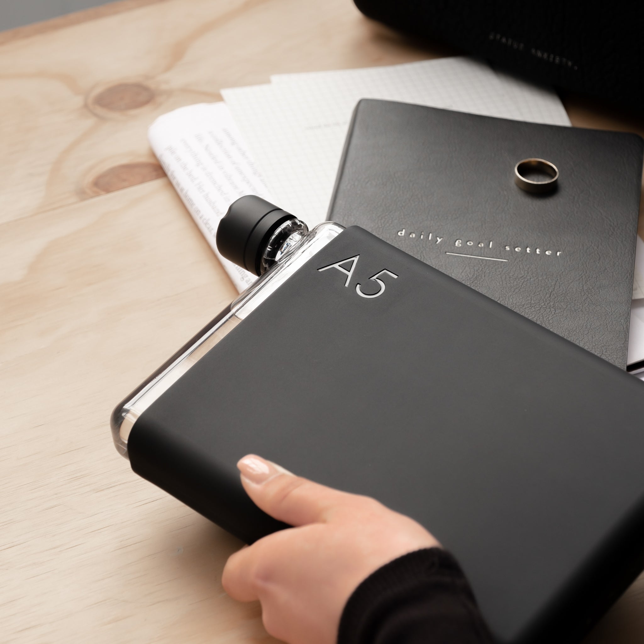 Matte Black Lid (Original memobottle)